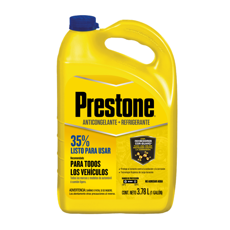 PRESTONE 35% ANTICONGELANTE + REFRIFERANTE 3.78lt