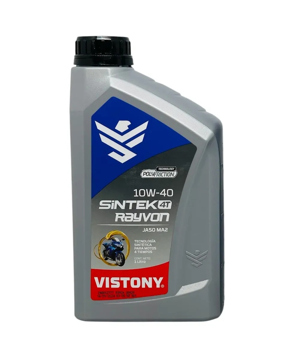 Aceite VISTONY SINTEK RAYVON 4T SAE 10W-40